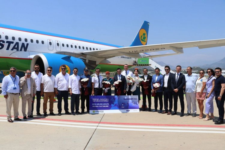 GAZİPAŞA-ALANYA HAVALİMANI'NDAN TAŞKENT DİREKT UÇUŞLARI BAŞLADI