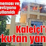 Kaleiçi'nde korkutan yangın