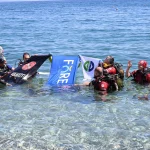 Kemer'de deniz dibi ve sahil temizliği