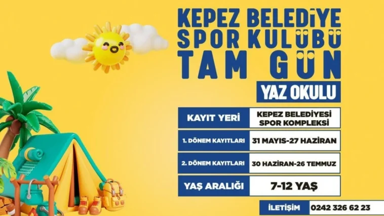Kepez Belediyesi’nden çocuklara tam gün “Yaz Okulu”