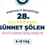 Konyaaltı'nda sünnet şöleni kayıtları başladı