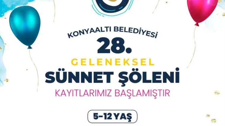 Konyaaltı'nda sünnet şöleni kayıtları başladı