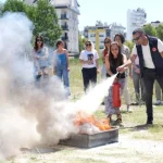 Kreş öğretmenleri yangın eğitimi aldı