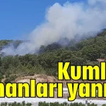 Kumluca ormanları yanıyor