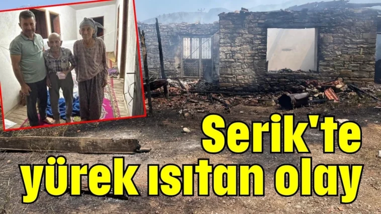 Serik'te yürek ısıtan olay