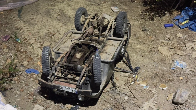 Takla atan cipte bulunan 2 kişi yaralandı