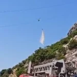 Tünektepe yangını 1 saate kontrol altına alındı