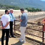 Turistik merkez Karaöz'de dere ıslahı