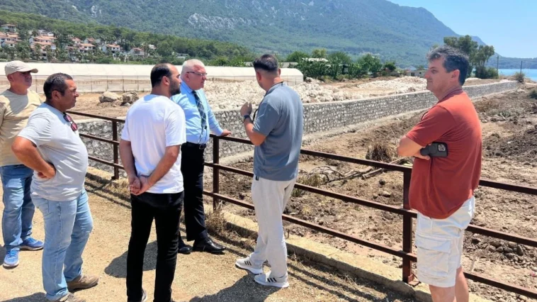 Turistik merkez Karaöz'de dere ıslahı