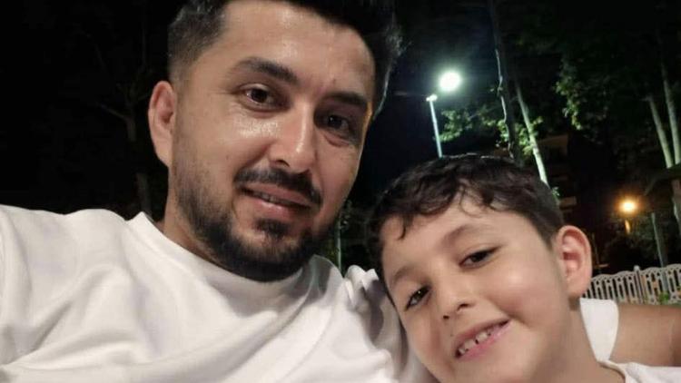 Baba ile oğulun öldüğü kaza güvenlik kamerasında