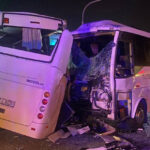 3 midibüsün karıştığı kazada 6 yaralı