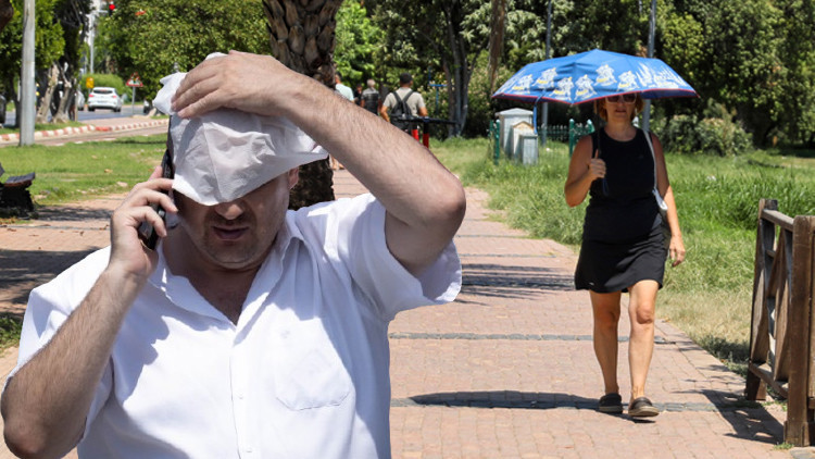 Bir kentte 95 yılın sıcaklık rekoru kırıldı Bugün pik noktaya ulaştı | Cadde ve sokaklar boşaldı