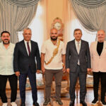 Orhan Okuludan Vali Şahine ziyaret