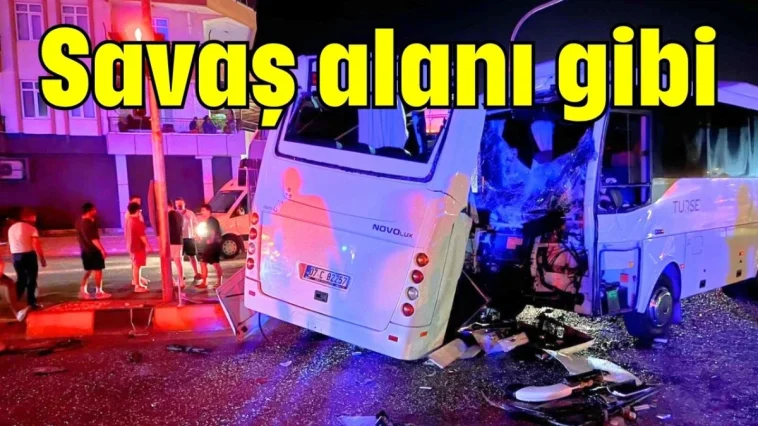 Antalya'da kaza! Savaş alanı gibi
