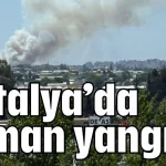 Antalya’da orman yangını!
