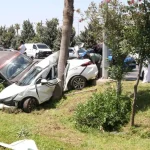 Antalya’da zincirleme kaza: 2 polis yaralandı