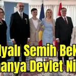 Antalyalı Semih Beken'e Romanya Devlet Nişanı