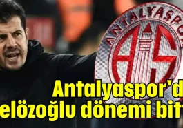 Antalyaspor'da Belözoğlu dönemi bitti
