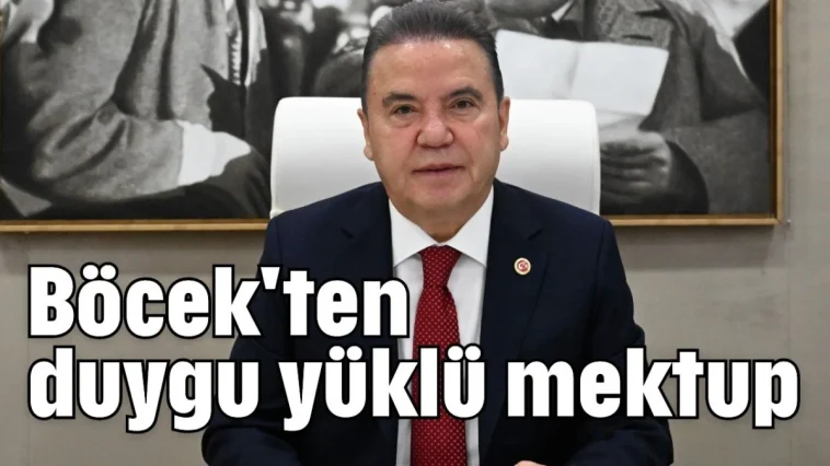 Böcek'ten duygu yüklü mektup