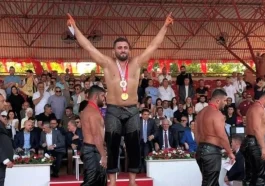 Çilenker'in başpehlivanlık coşkusu