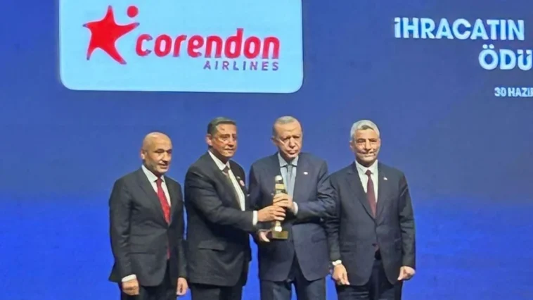 Corendon Airlines ihracatta ilk 1000 listesine girdi