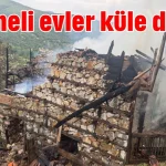 Düğmeli evler küle döndü