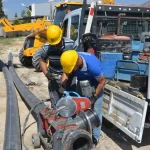 Elmalı'da 50 yıllık eski borular yenilendi