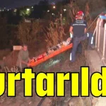 Falezlerden yukarı çıkmak isterken yaralanan genç kızı itfaiye kurtardı