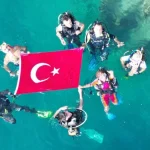 Finike'de deniz temizliği