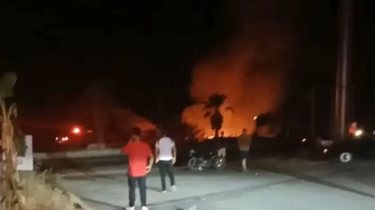 Gazipaşa'da elektrik trafosunda başlayan yangın otluk alana sıçradı