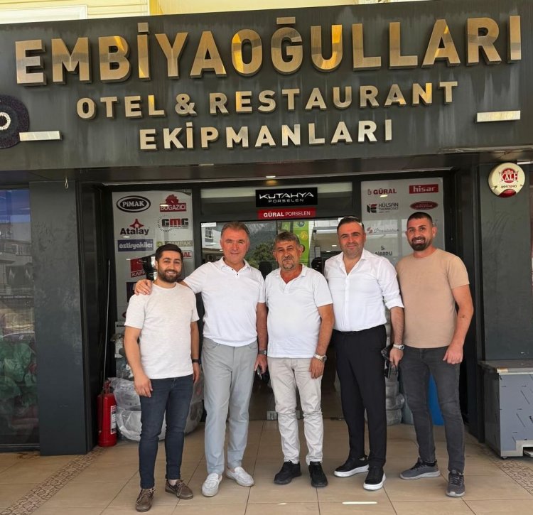 ERKAN GÜRAL VE TANZER POLAT’TAN EMBİYAOĞULLARI FİRMASINA ZİYARET