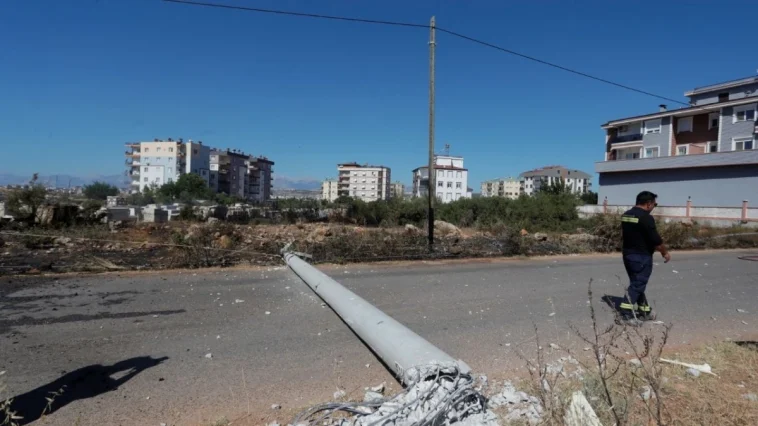 Köpeğe çarpmamak için elektrik direğine vurdu