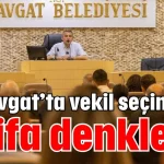 Manavgat’ta vekil seçiminde istifa denklemi