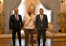 Orhan Okulu, Vali Şahin’i ziyaret etti