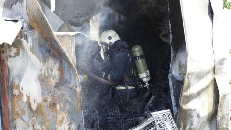 Soğuk hava deposunda korkutan yangın