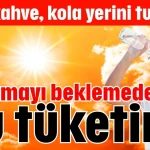 Susamayı beklemeden su tüketin!