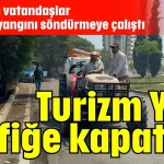 Turizm Yolu trafiğe kapatıldı