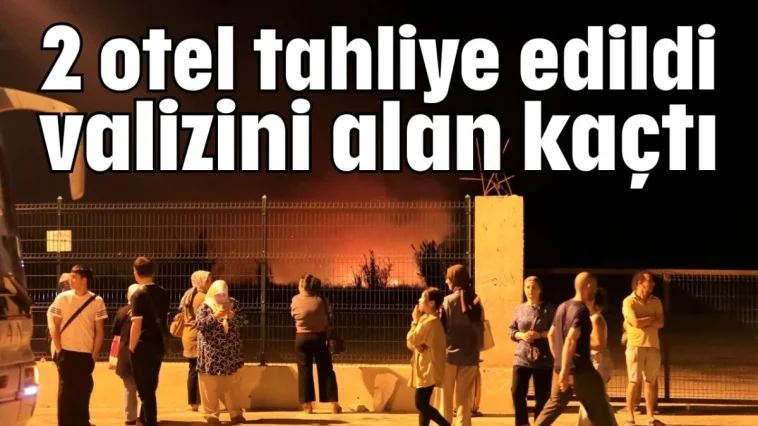 2 otel tahliye edildi, valizini alan kaçtı