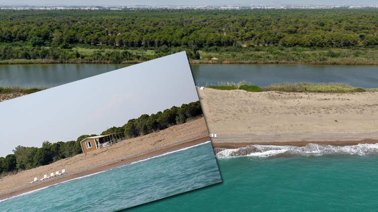 Antalyada görüldü kime ait olduğu bilinmiyor Arkası nehir, önü deniz manzaralı sahilkondu
