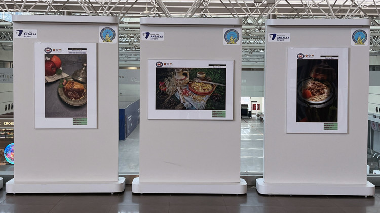 Havalimanında Anadolu lezzetlerinin görsel şöleni