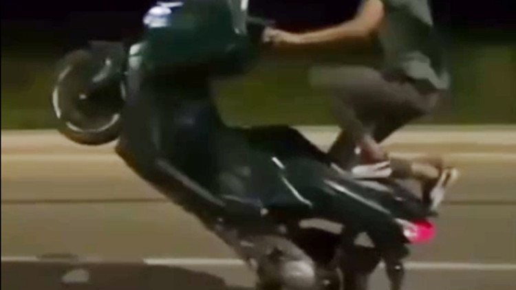 Motosikletle akrobasiye 59 bin lira ceza