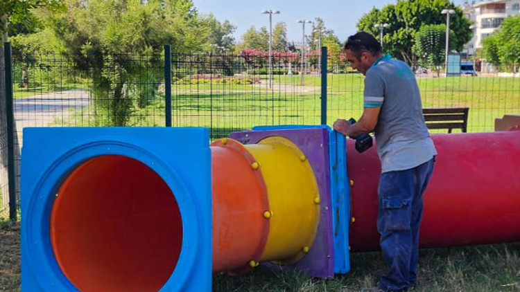 Köpek Eğitim Parkına yeni parkurlar