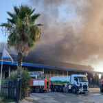 Antalyada soğuk hava deposu ve imalathanede yangın