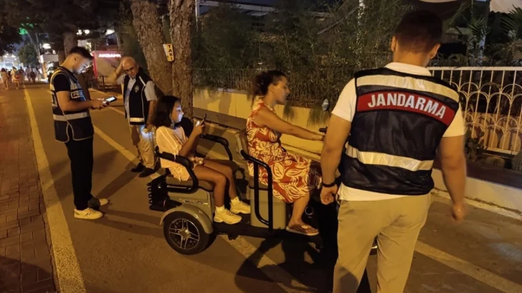 Alanya’da 20 sürücüye 43 bin TL ceza