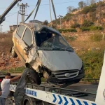 Alanya’da otomobil şarampole uçtu: 1 yaralı