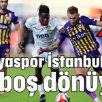 Alanyaspor İstanbul'dan eli boş dönüyor 2-1