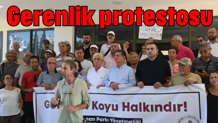 Antalya Orman Bölge Müdürlüğü önünde Gerenlik protestosu