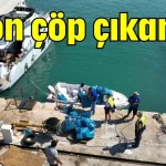 Antalya'da 2 ton çöp çıkarıldı