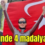 Antalya'da 4 günde 4 altın madalya aldı