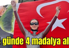 Antalya'da 4 günde 4 altın madalya aldı